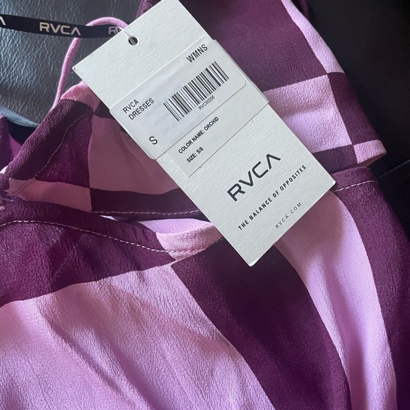 RVCA Purple and Pink Checkered Chemise - Picture 3 of 8